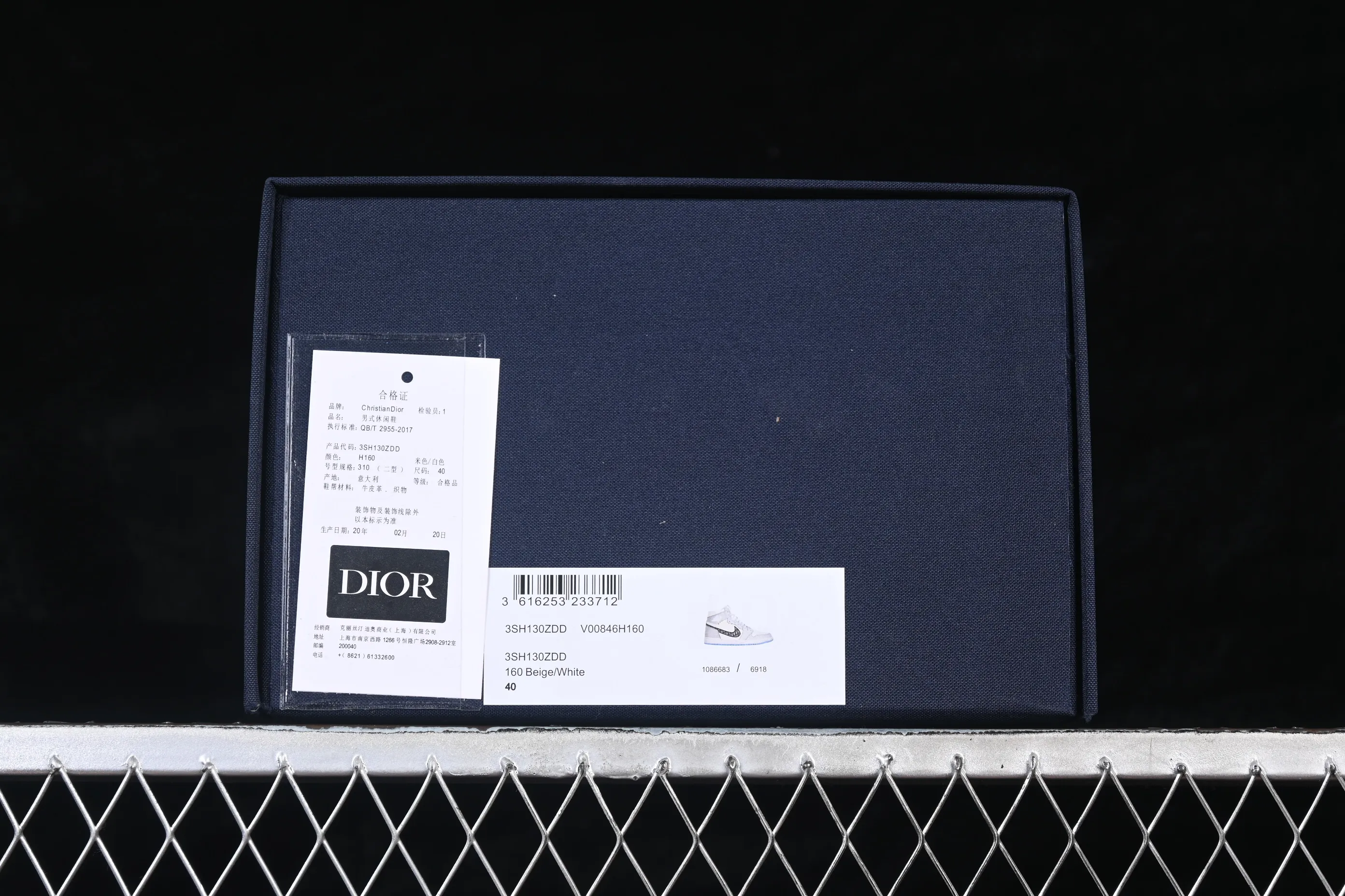 All categories Air Jordan Jordan series basketball shoes Air Jordan 1 High Dior x Air Jordan 1 Low AJ1 Joe 1 Dior joint white gray high top CN8607-002